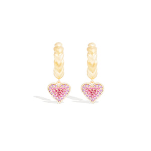 Juju Heart Charm Huggie