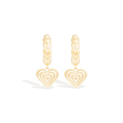 Juju Heart Charm Huggie