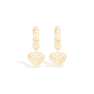 Juju Heart Charm Huggie