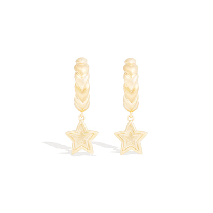 Juju Star Charm Huggie