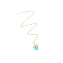 Load image into Gallery viewer, Found Large Cap Pendant Necklace - Turquoise &amp; Pink Sapphire
