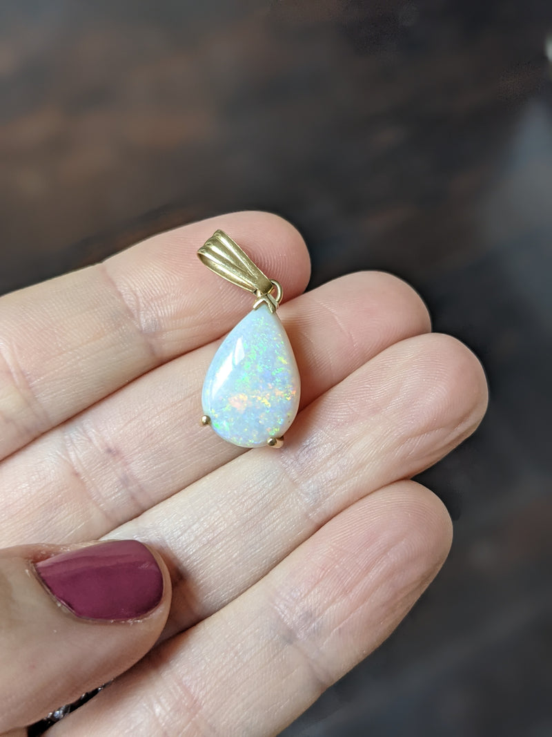 This is the original opal pendant from her Grandmother.