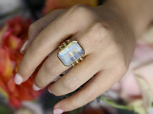 Load image into Gallery viewer, Found Emerald Cut Ring - Moonstone

