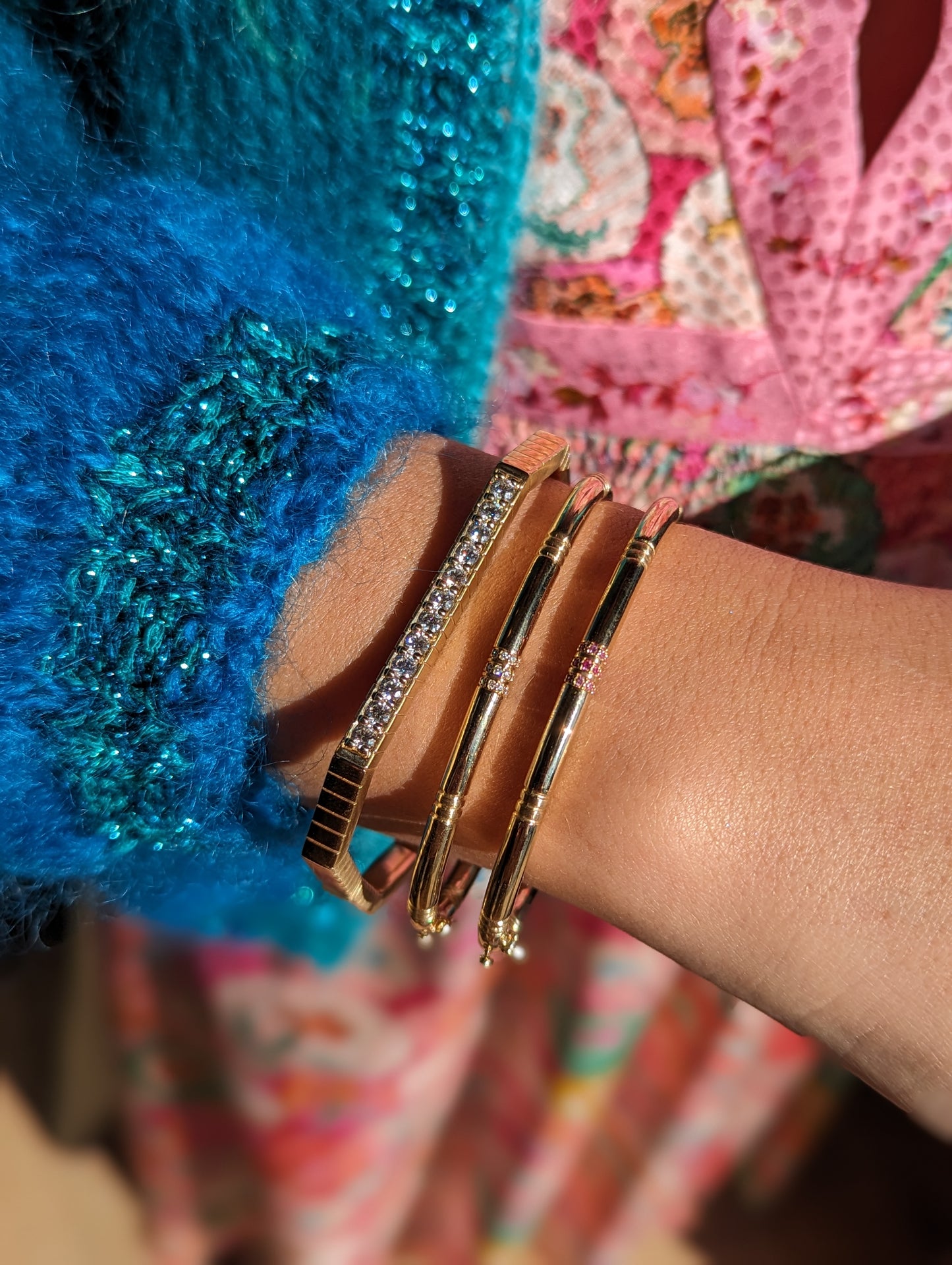 Crew Bangle Bracelet - Diamond