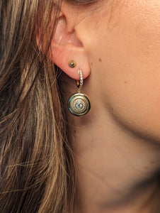 Evolve Charm Earring - Emerald