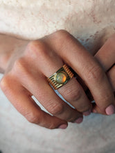 Load image into Gallery viewer, Found Cigar Band Ring - Opal
