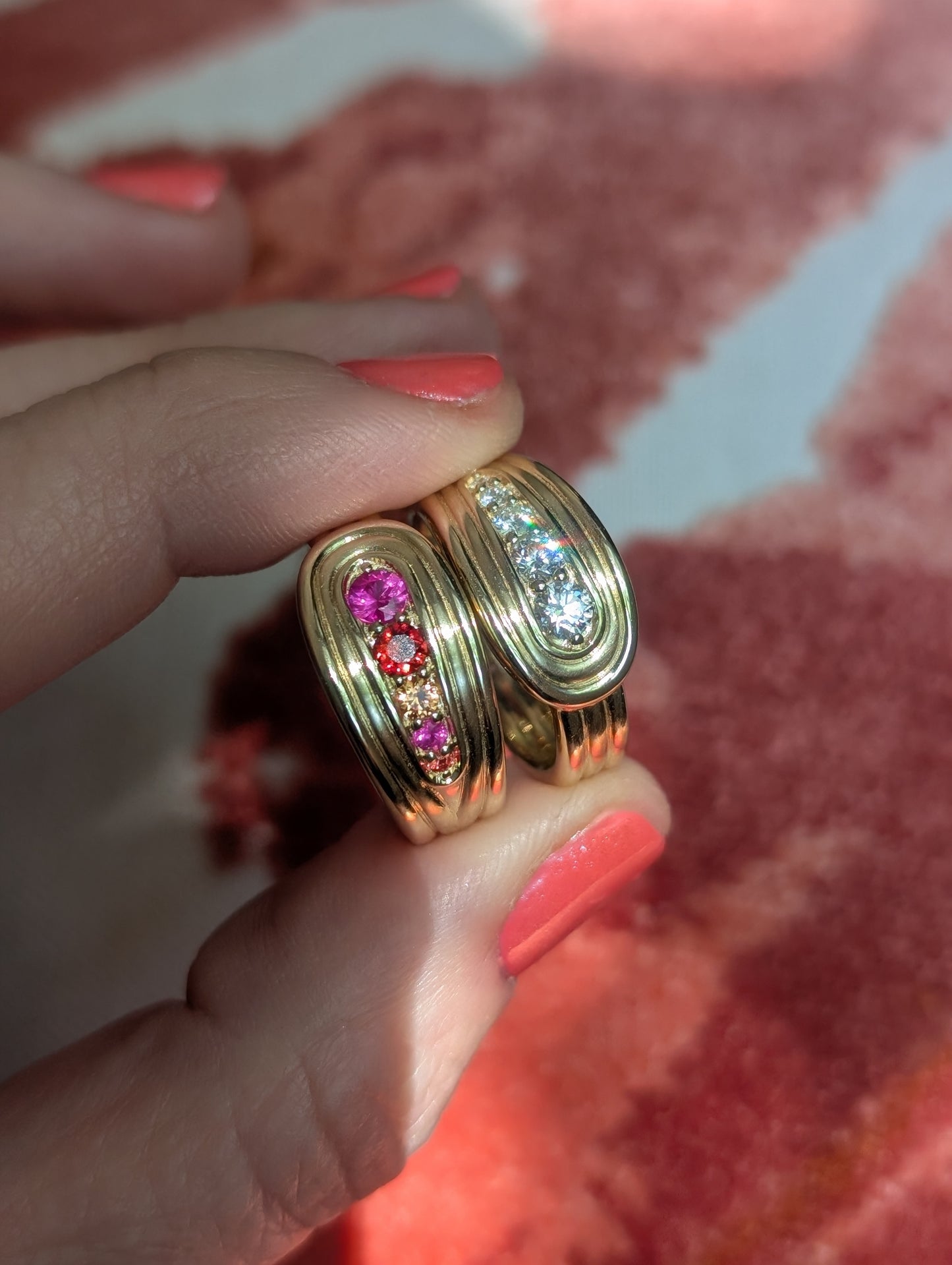 Found Nest Bypass Ring - Diamond