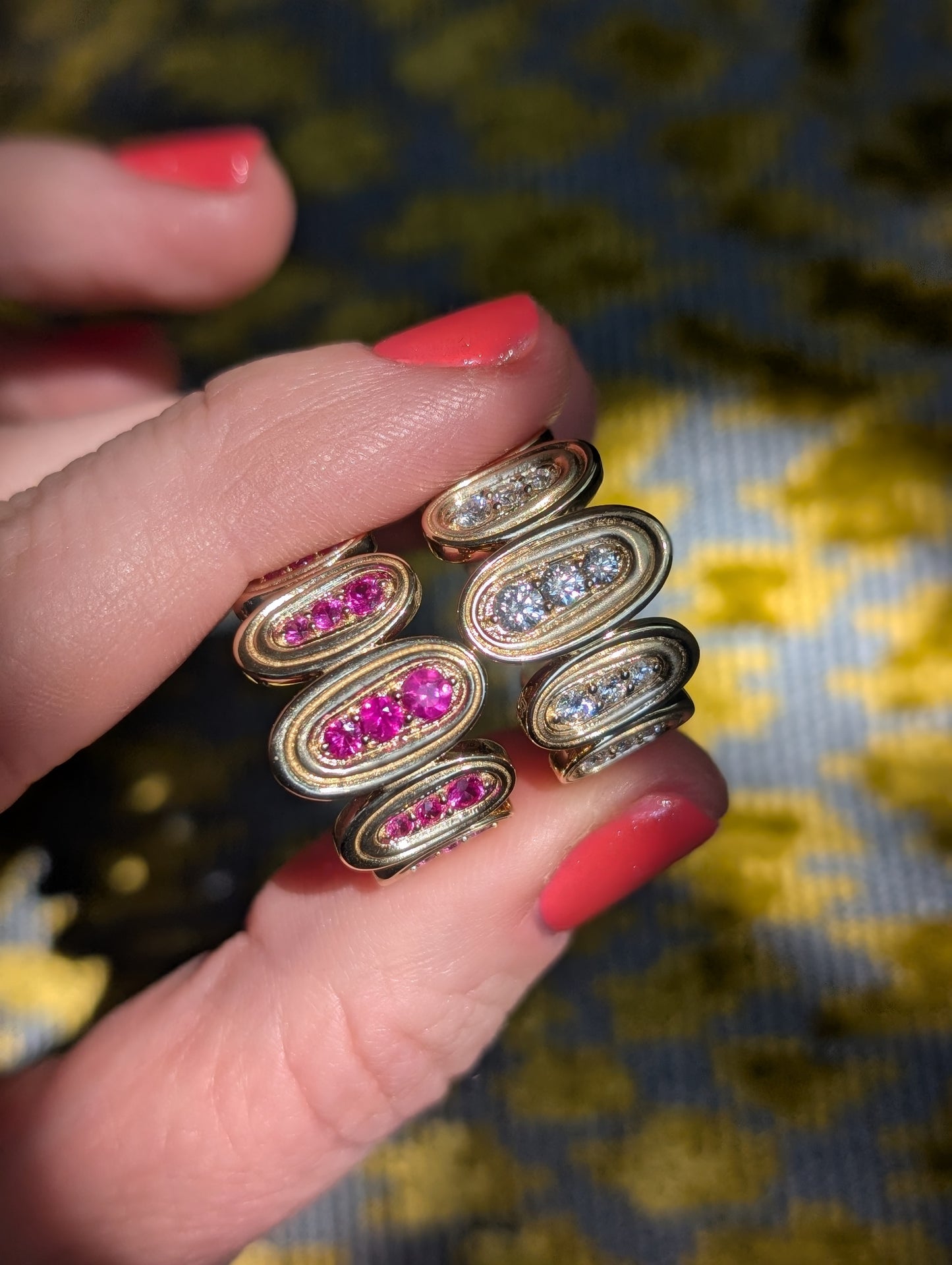 Found Nest Cigar Band Ring - Diamond
