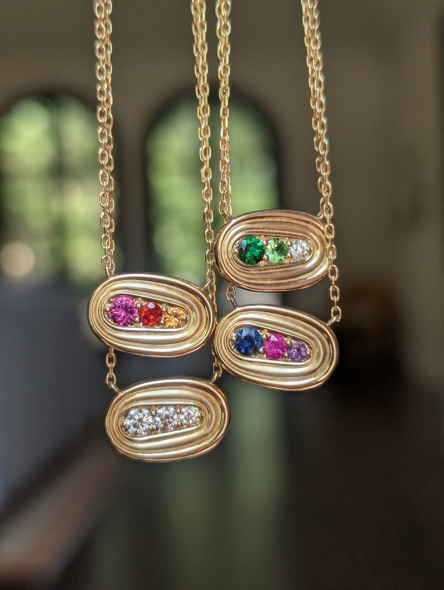 Found Small Nest Pendant Necklace - Diamond