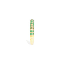 Load image into Gallery viewer, The Crew Knife Edge Stacking Ring - Emerald
