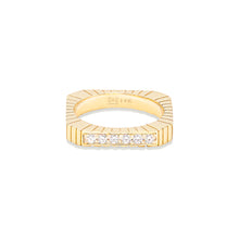 Load image into Gallery viewer, Spark Etched Stacking Band Ring - Diamond
