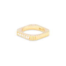 Load image into Gallery viewer, Spark Etched Stacking Band Ring - Diamond
