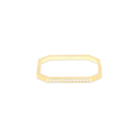 Spark Octagon Bangle Bracelet - Diamond