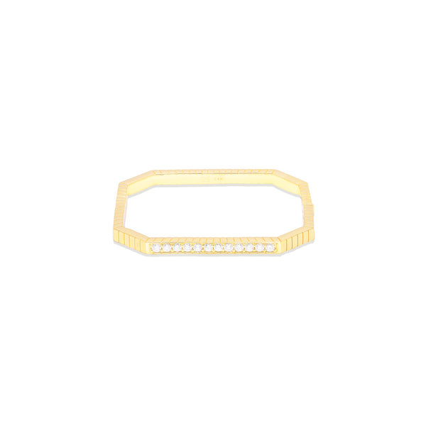 Spark Octagon Bangle Bracelet - Diamond