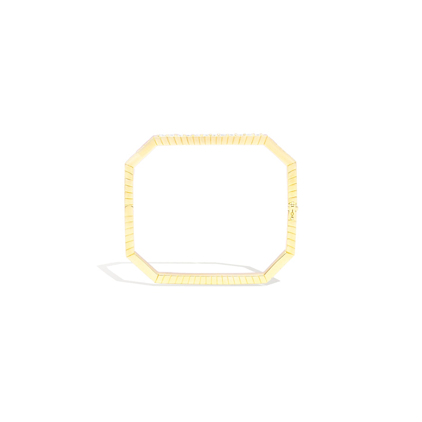 Spark Octagon Bangle Bracelet - Diamond