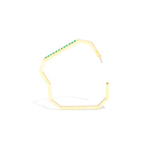 Load image into Gallery viewer, Spark Octagon Bangle Bracelet - Emerald

