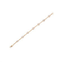 Load image into Gallery viewer, Found Cabochon Station Bracelet - Moonstone &amp; Diamond
