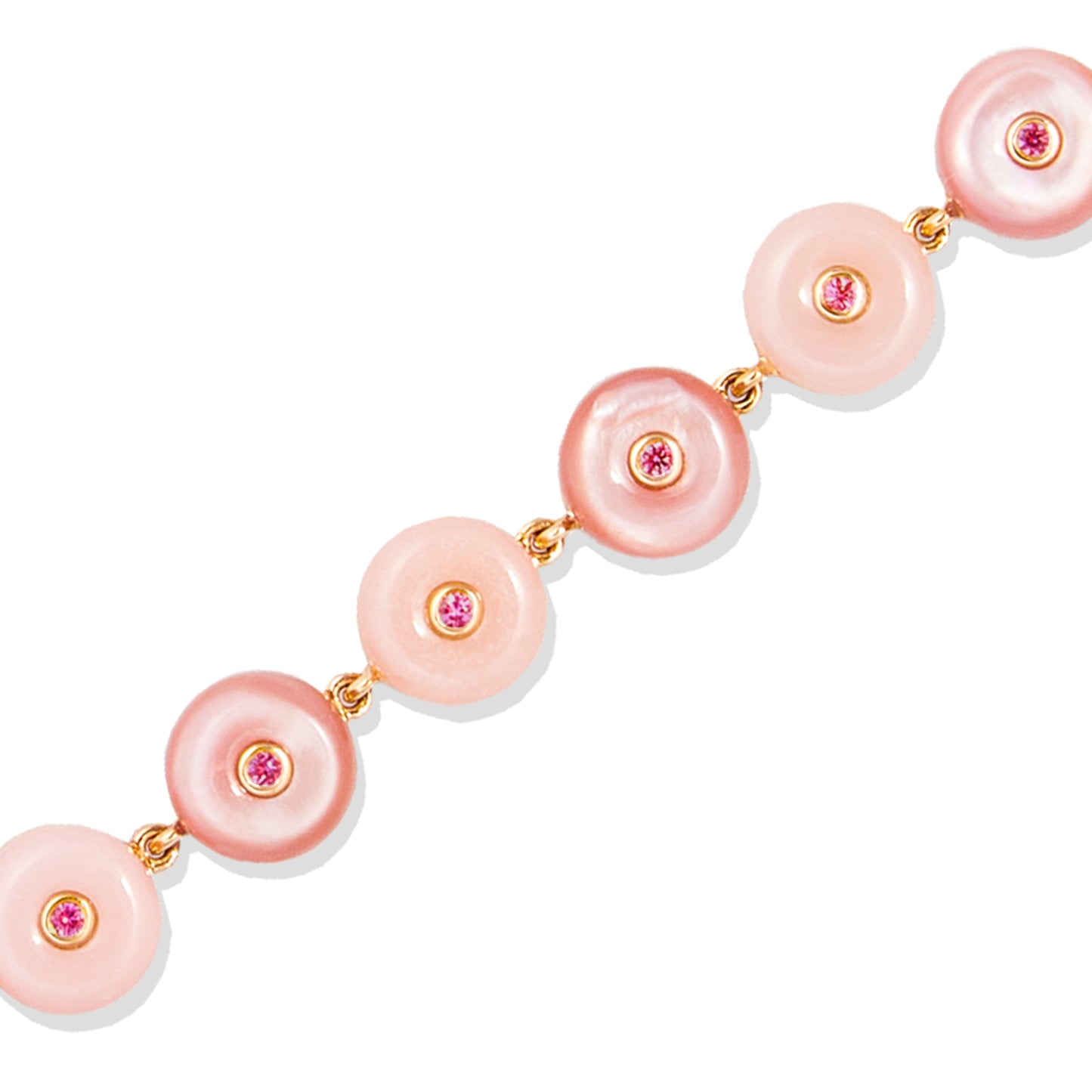 Evolve Stone Inlay Bracelet - Pink