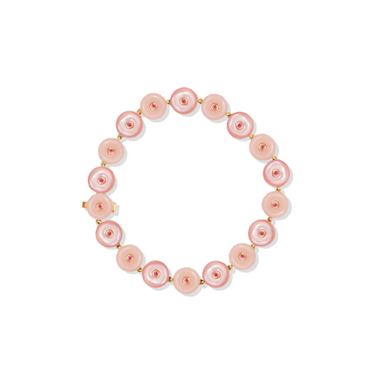 Evolve Stone Inlay Bracelet - Pink