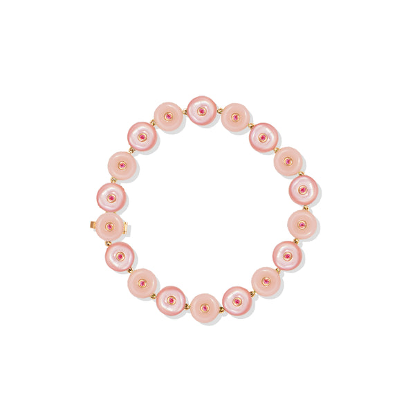Evolve Stone Inlay Bracelet - Pink