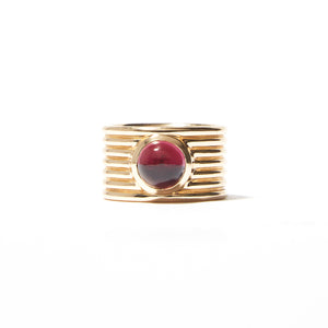 Found Cigar Band Ring - Tourmaline