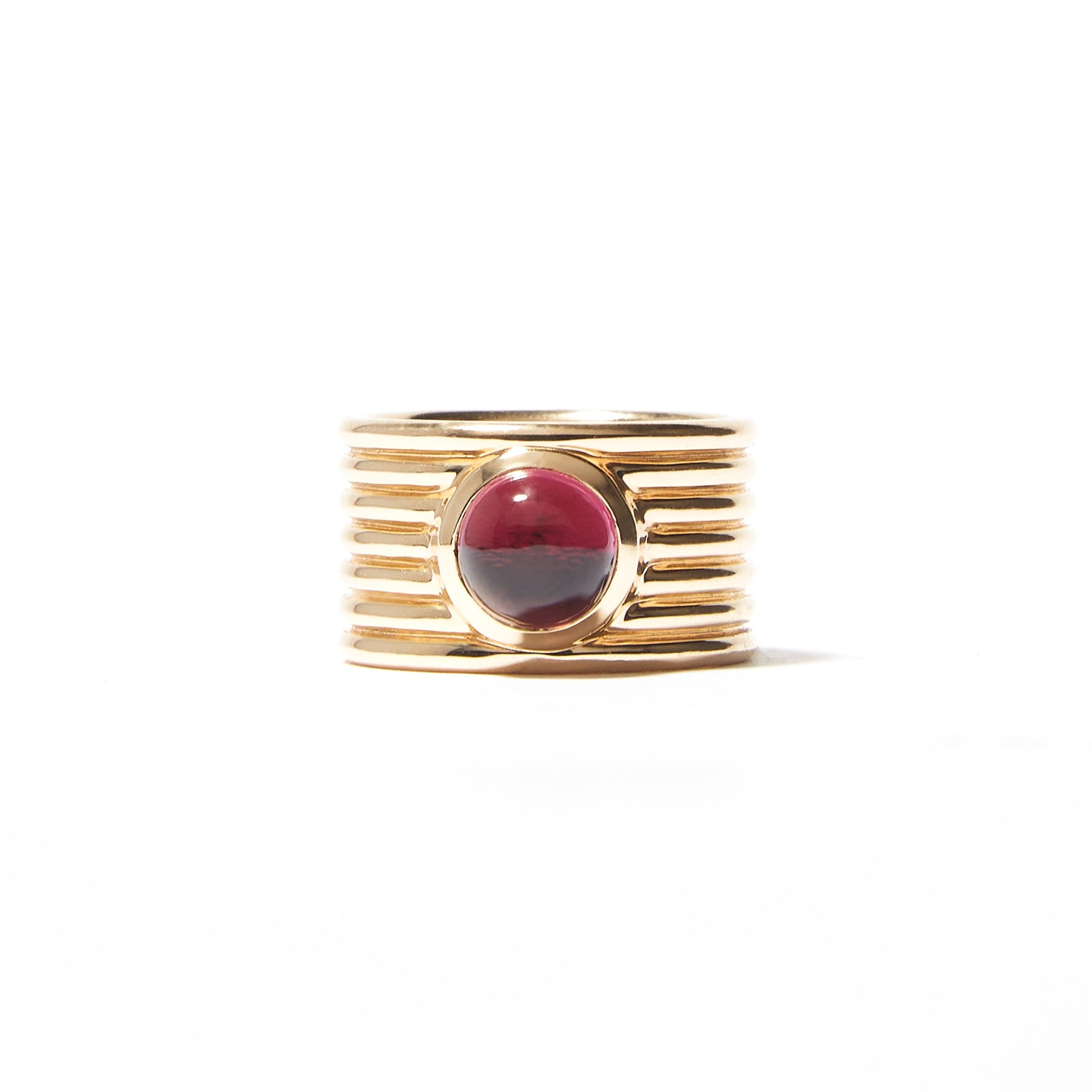Found Cigar Band Ring - Tourmaline
