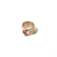 Load image into Gallery viewer, Found Cigar Band Ring - Tourmaline
