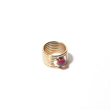 Load image into Gallery viewer, Found Cigar Band Ring - Tourmaline
