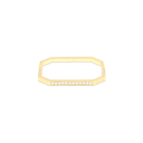 Spark Octagon Bangle Bracelet - Diamond