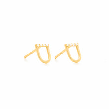 Load image into Gallery viewer, The Edge Mini Link Stud Earring

