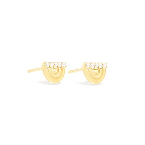 Edge Ferris Wheel Stud Earring - Diamond