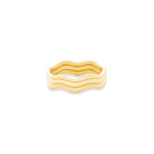 Edge Wave Ring - Gold