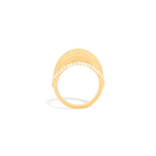 Load image into Gallery viewer, The Edge Ribbed Domed Ring
