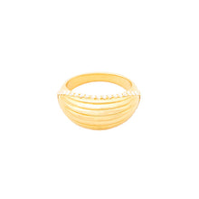 Load image into Gallery viewer, The Edge Ribbed Domed Ring
