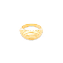 Load image into Gallery viewer, The Edge Ribbed Domed Ring
