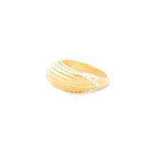 Load image into Gallery viewer, The Edge Ribbed Domed Ring
