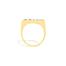 Load image into Gallery viewer, The Edge Tapered Stacking Ring - Blue Sapphire

