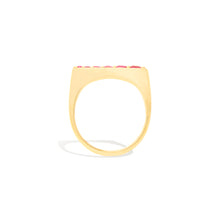 Load image into Gallery viewer, The Edge Tapered Stacking Ring - Pink Sapphire
