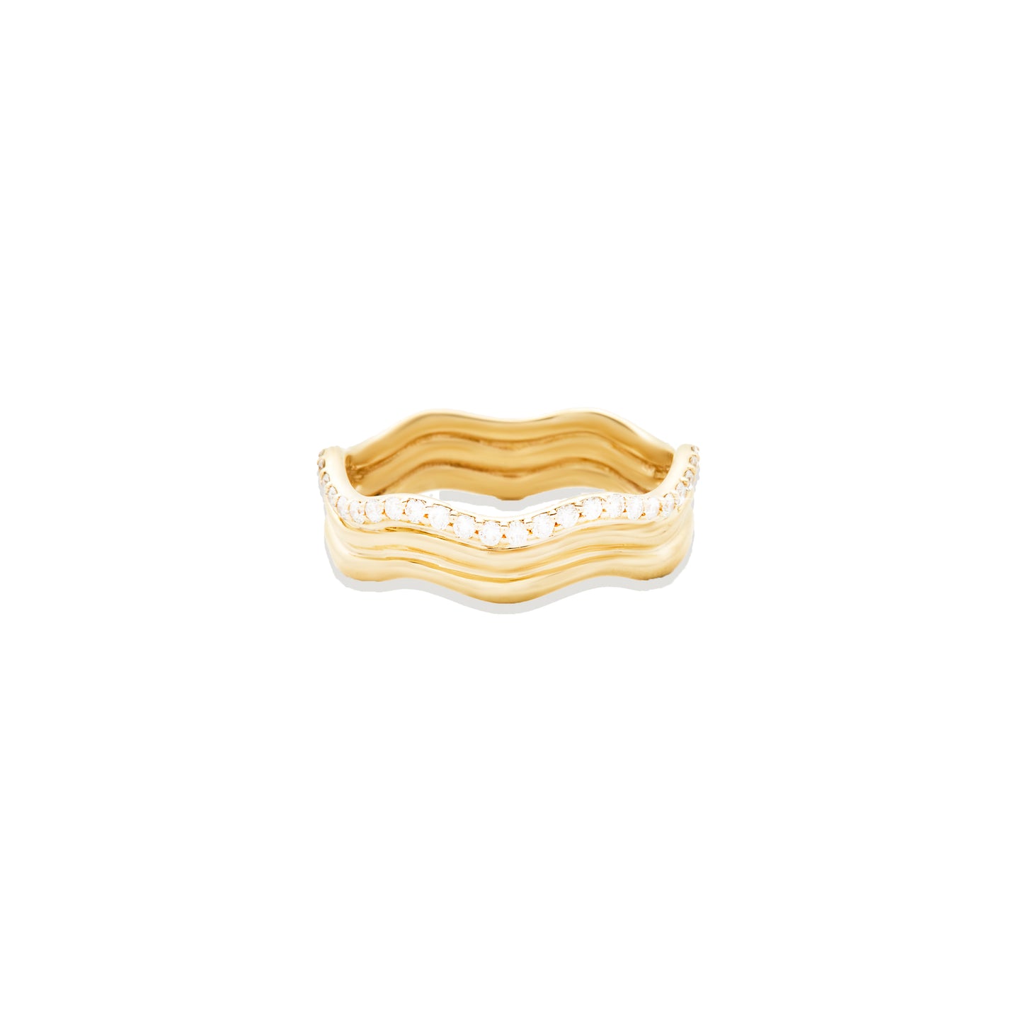Found Wave Ring - Diamond