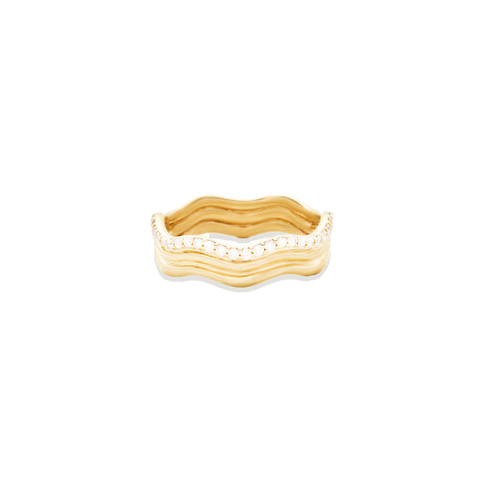 Found Wave Ring - Diamond