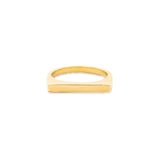 Spark Straight Stacking Ring - Gold