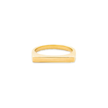 Load image into Gallery viewer, The Edge Straight Stacking Ring - Gold
