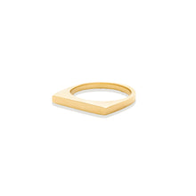 Load image into Gallery viewer, The Edge Straight Stacking Ring - Gold
