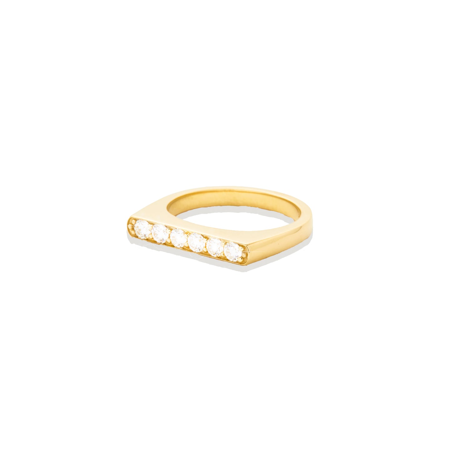 Spark Straight Stacking Ring - Diamond