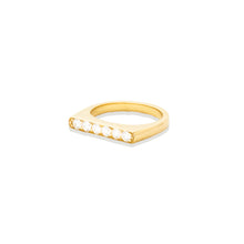 Load image into Gallery viewer, The Edge Straight Stacking Ring - Diamond

