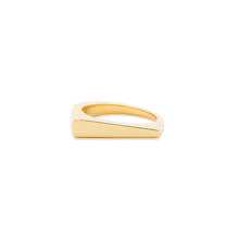 Load image into Gallery viewer, Edge Tapered Stacking Ring - Gold
