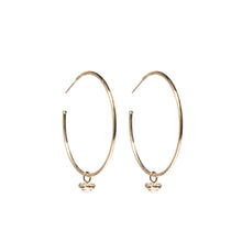 Load image into Gallery viewer, Evolve Hoop Charm Earrings - Diamond
