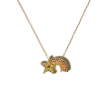 Load image into Gallery viewer, JuJu Shooting Star Charm Necklace - Orange
