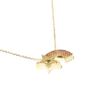 Load image into Gallery viewer, JuJu Shooting Star Charm Necklace - Orange
