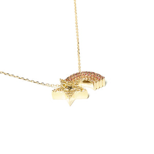 JuJu Shooting Star Charm Necklace - Orange